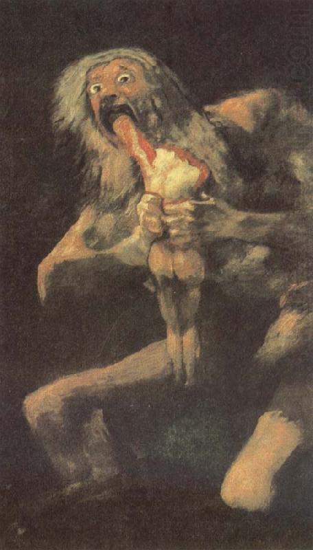 Francisco de goya y Lucientes Saturn devours harm released one of its chin- china oil painting image
